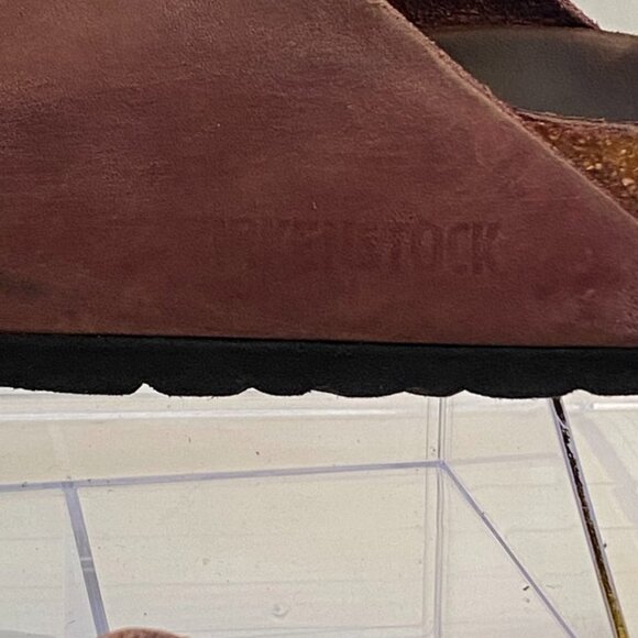 Birkenstock Arizona Soft Footbed Nubuck Leather Sandals Zinfandel Women’s 36 - Picture 2 of 13